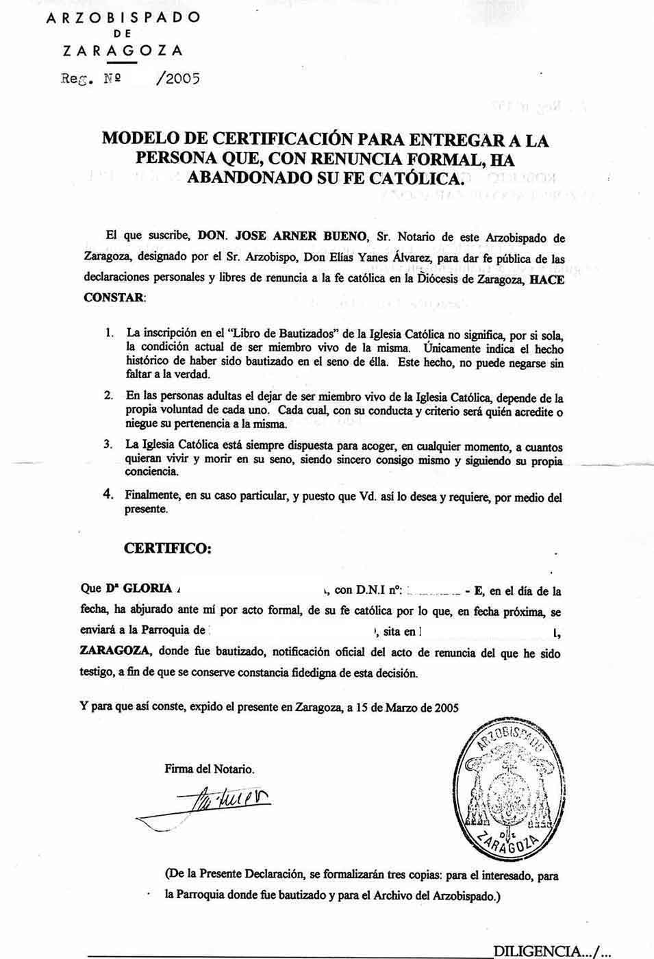 Instrucciones y formulario para apostatar (Web de Pepe Rodríguez) Instrucciones y formulario para apostatar (Web de Pepe Rodríguez)