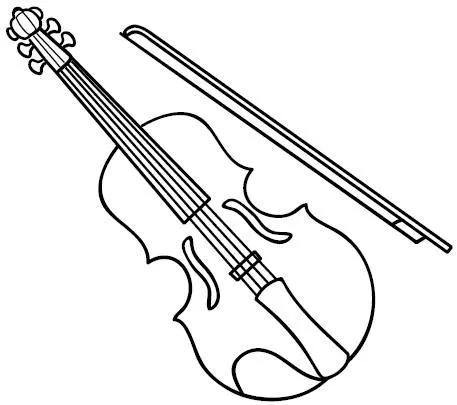 Instrumentos violin para colorear - Imagui