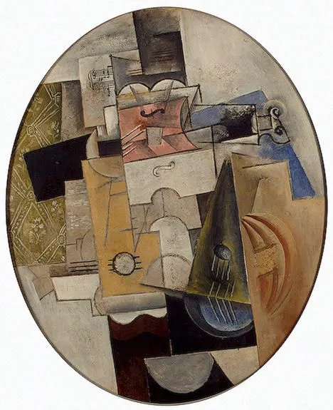 instrumentos musicales", óleo sobre lienzo de Pablo Picasso (1881 ...
