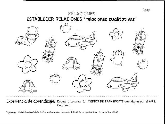 Dibujos de medios de transporte para niños de preescolar - Imagui