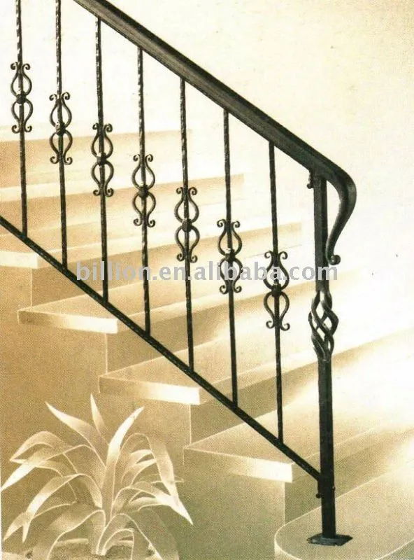 Interiores de hierro forjado escalera escaleras rectas-Escaleras ...