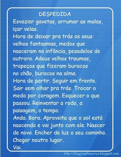 Interligado: Mensagem de despedida da escola!! Interligado: Mensagem de despedida da escola!!