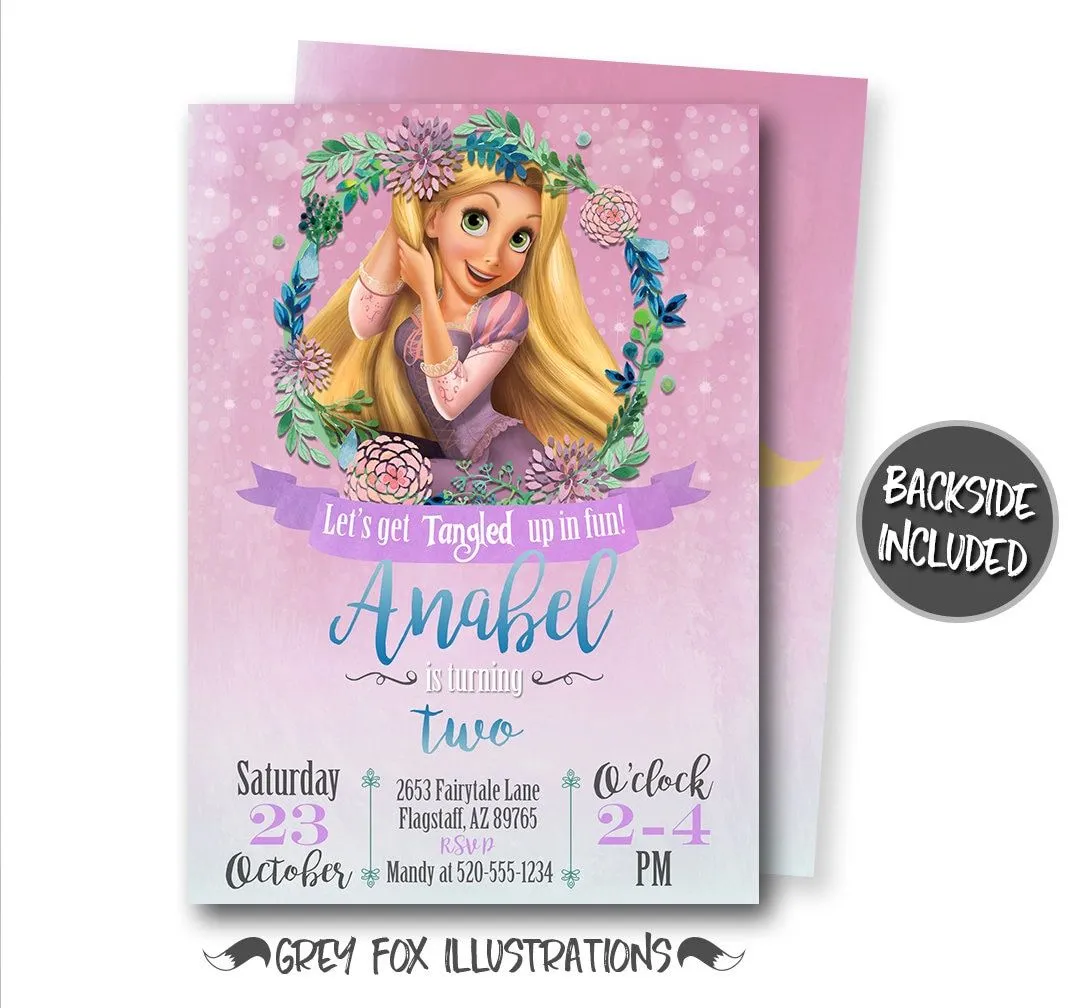 Invitación de cumpleaños enredados invitación de Rapunzel - Etsy México Invitación de cumpleaños enredados invitación de Rapunzel - Etsy México