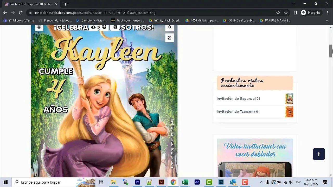 Cómo hacer una invitación digital de Rapunzel, fácil y gratis - YouTube Cómo hacer una invitación digital de Rapunzel, fácil y gratis - YouTube