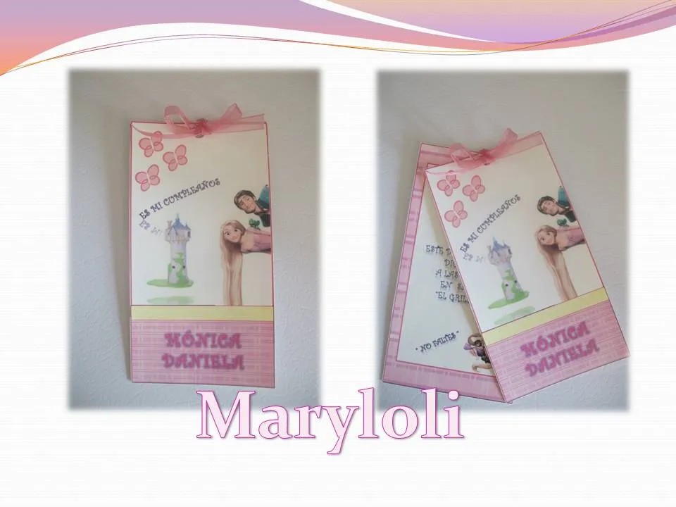 Maryloli: Invitación Enredados ( Rapunzel ) Maryloli: Invitación Enredados ( Rapunzel )