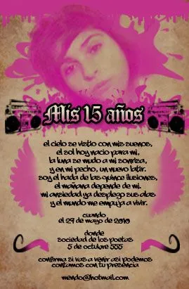 Invitación para Fiesta de 15 años - http://www.flickr.com/photos...