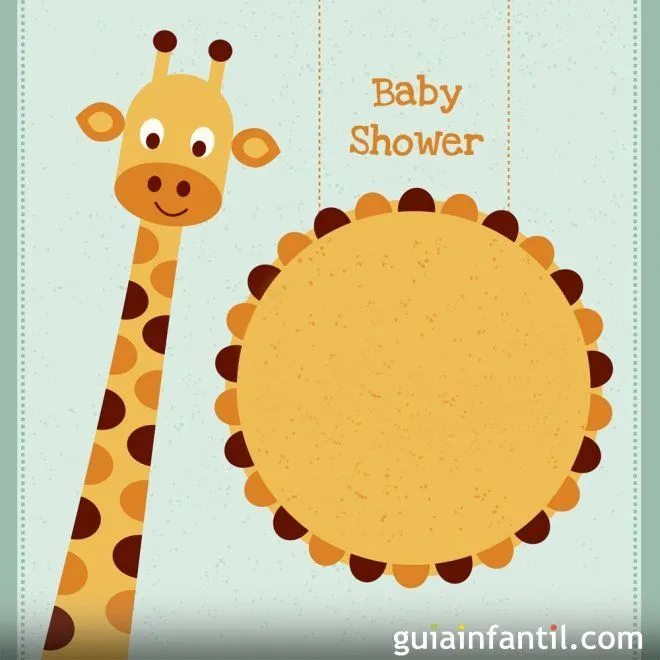 Invitación de jirafa para una Baby Shower - 10 invitaciones para ...