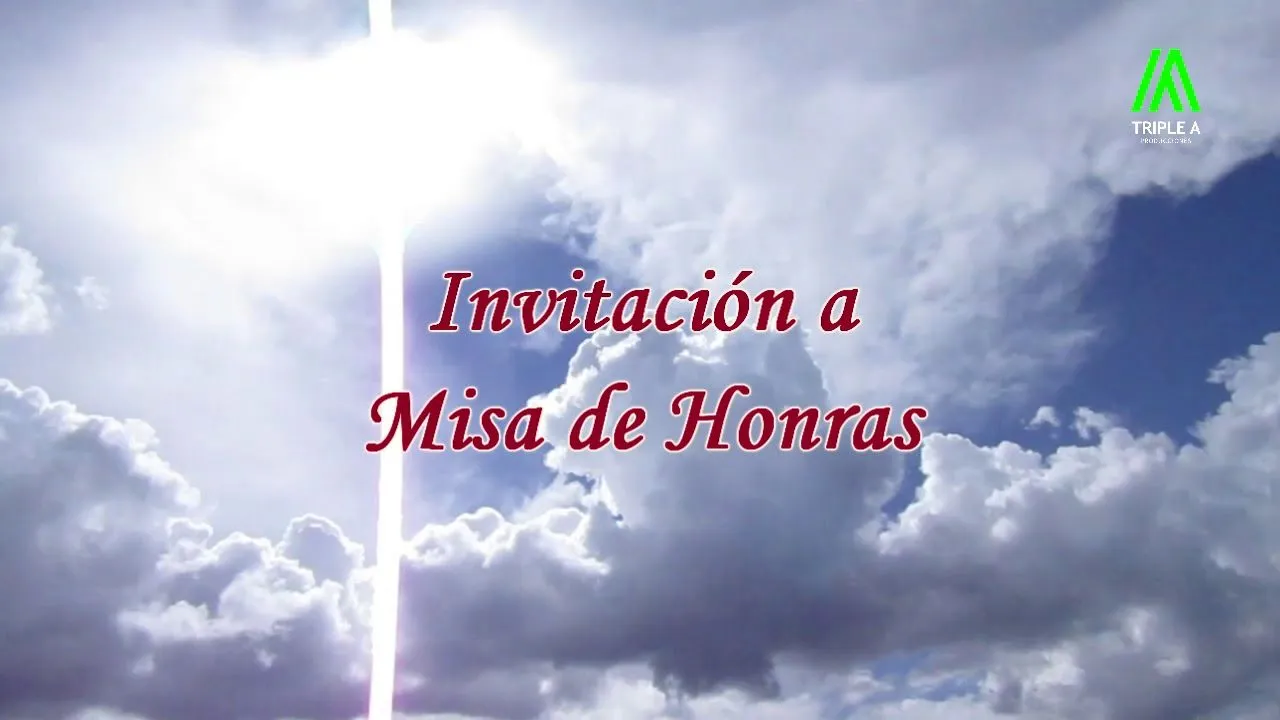 Invitación a Misa Virtual - YouTube