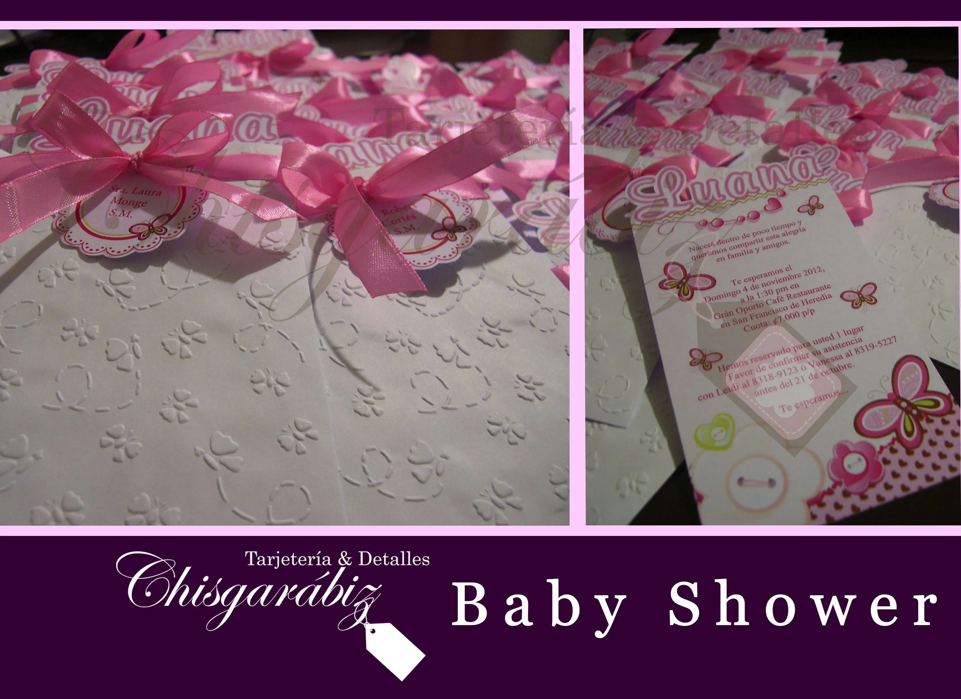 Invitación y todo lo que necesitas para el te de canastilla esta en Chisgarábiz, ubicado en san josé COSTA RICA, tel 2235-8132 / chisgarabiz@gmail.com. Invitación y todo lo que necesitas para el te de canastilla esta en Chisgarábiz, ubicado en san josé COSTA RICA, tel 2235-8132 / chisgarabiz@gmail.com.