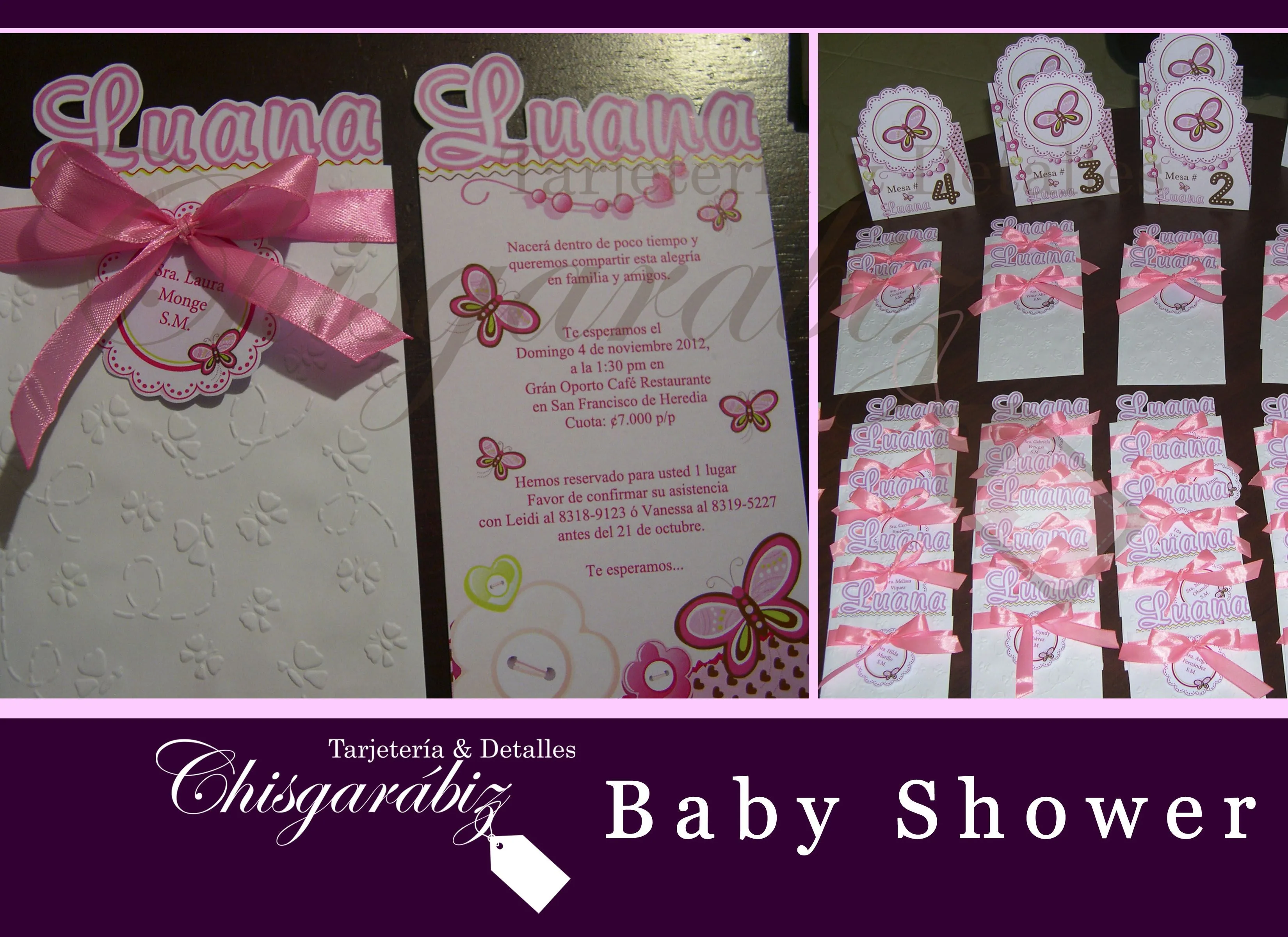 Invitación y todo lo que necesitas para el te de canastilla esta en Chisgarábiz, ubicado en san josé COSTA RICA, tel 2235-8132 / chisgarabiz@gmail.com. Invitación y todo lo que necesitas para el te de canastilla esta en Chisgarábiz, ubicado en san josé COSTA RICA, tel 2235-8132 / chisgarabiz@gmail.com.