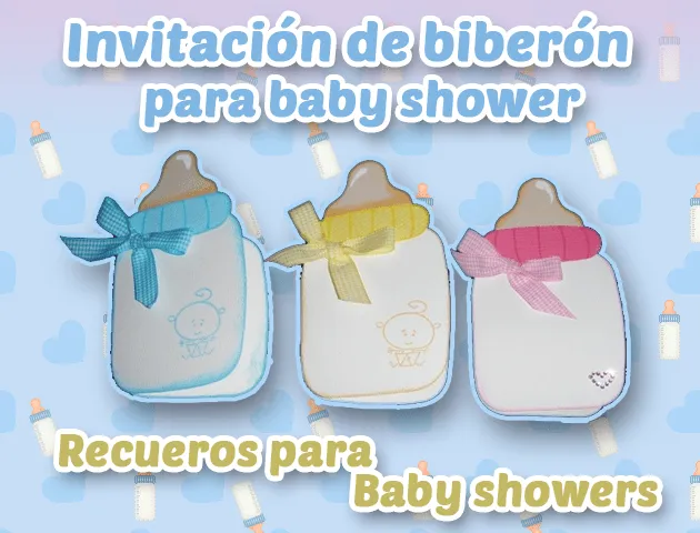 Recuerdos para Baby Showers: Biberón de recuerdo para baby shower
