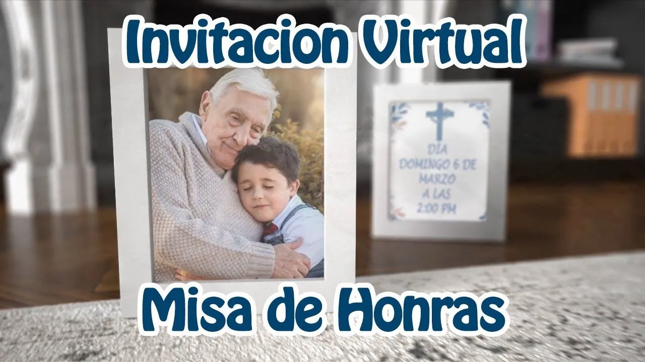 Invitacion Religiosa MISA DE UN MES ⛪ | Invitacion Religiosa Misa de 1 Año  ⛪✝️ - YouTube