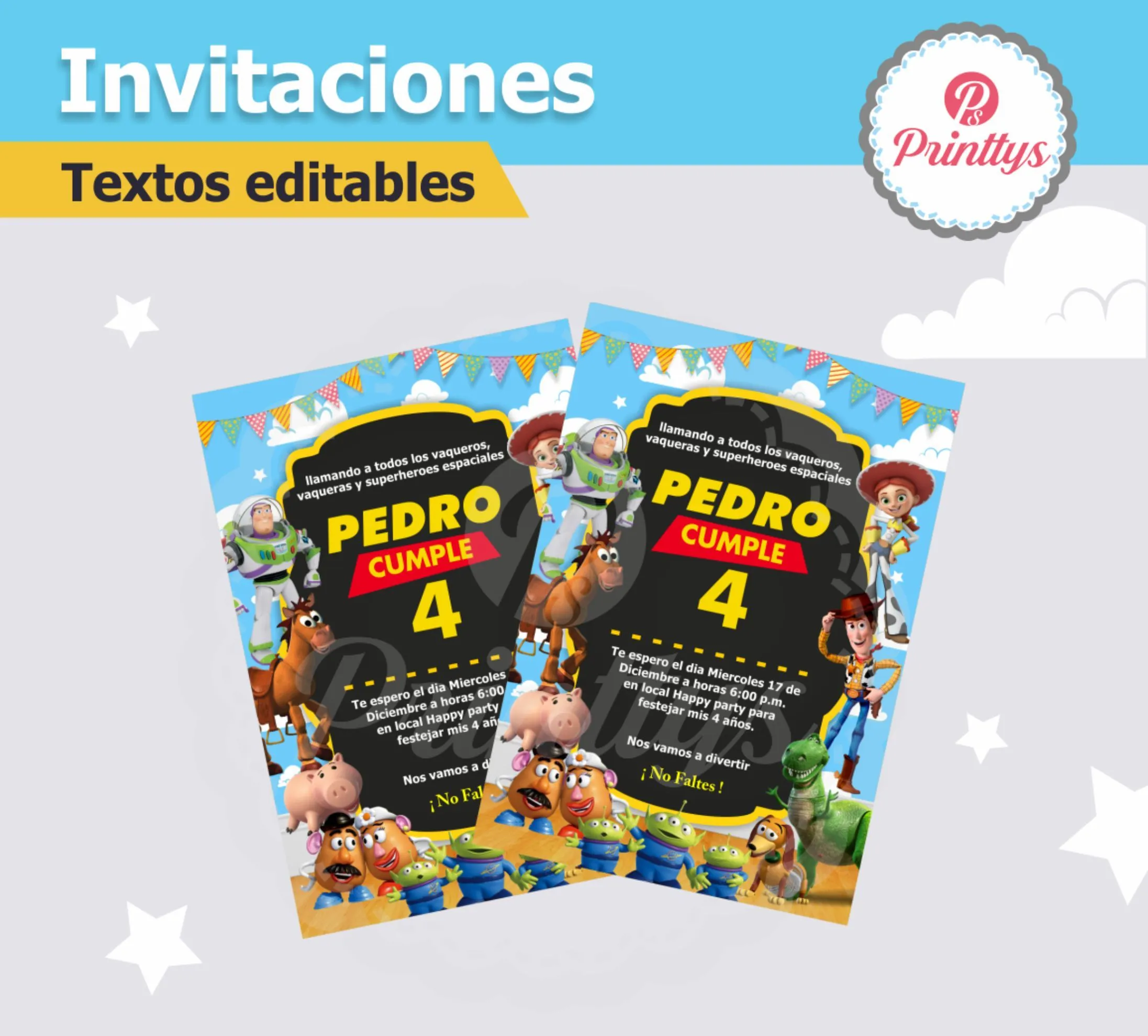 Invitacion Toy Story – Printtys
