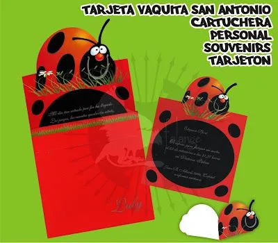 INVITACIONES DE 15 AÑOS Y BODA**: TARJETA VAQUITA SAN ANTONIO