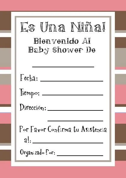 Gratis Invitaciones Para Baby Shower - Instrucciones sencillas ...