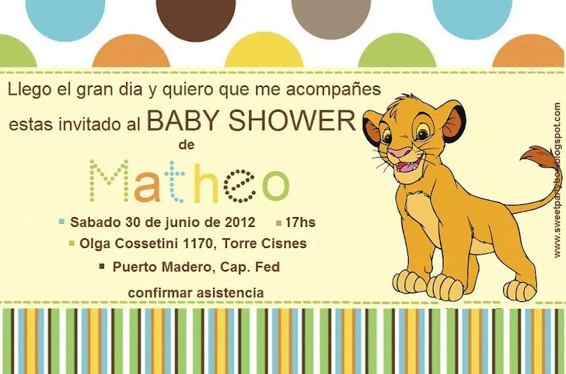 Invitación baby shower animales de la selva - Imagui
