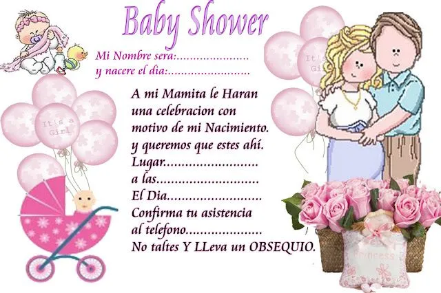 Invitaciones para baby shower | Baby shower
