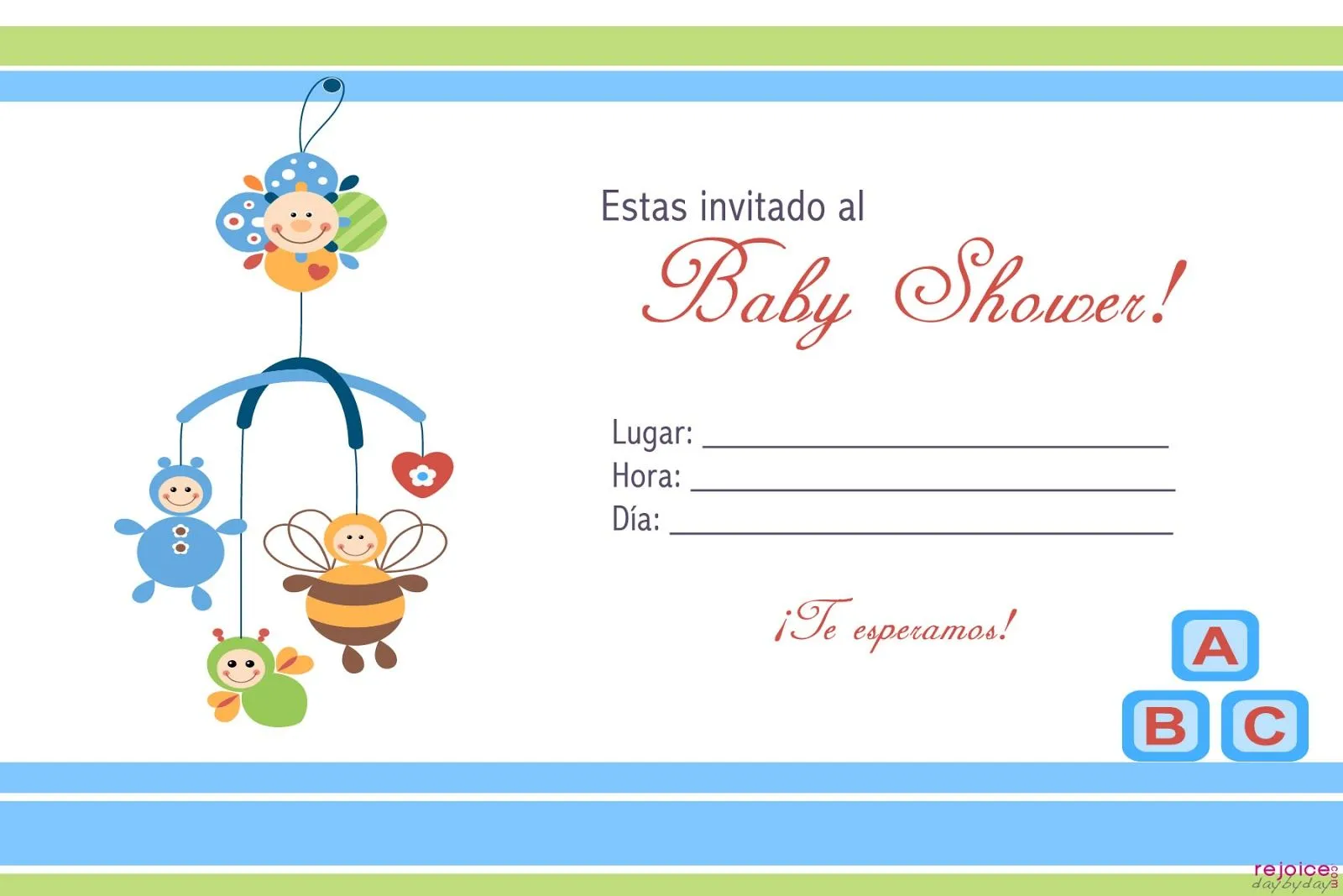 Invitaciones de baby shower para editar de niño - Imagui