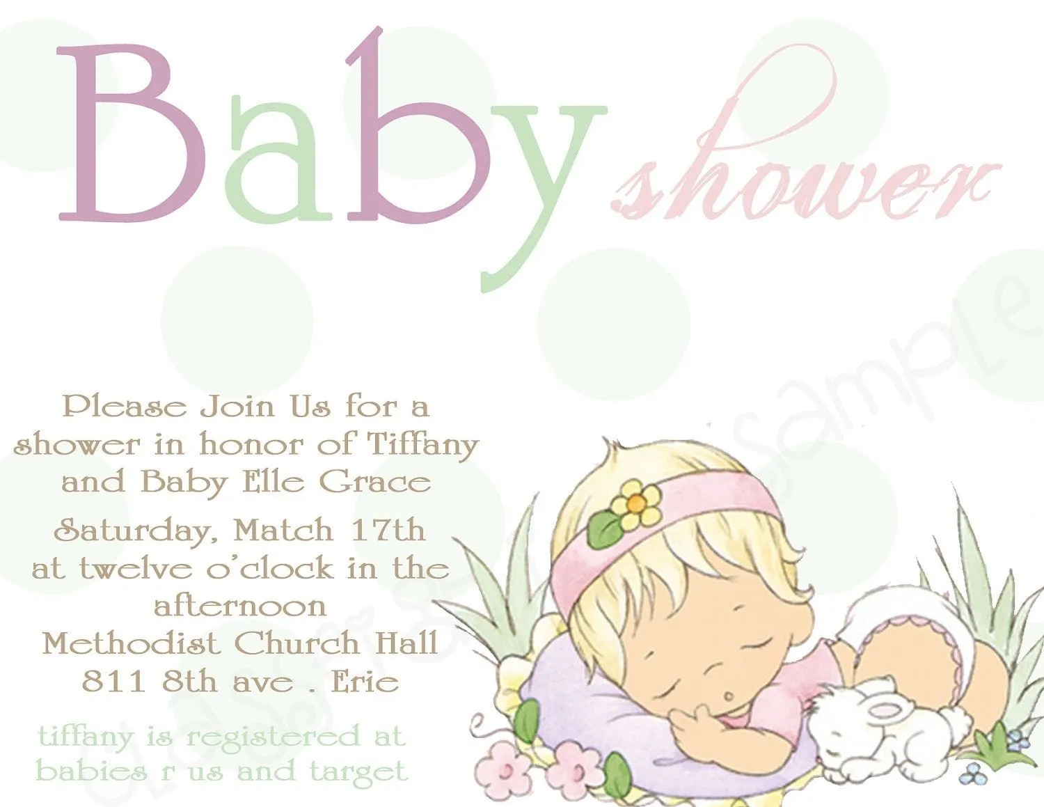 Precious Moments baby shower invitaciónes - Imagui