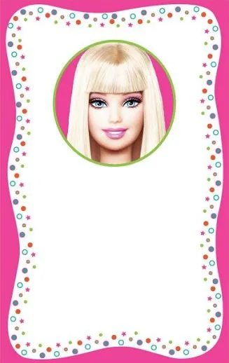 Invitaciones de Barbie para un cumpleaños infantil Invitaciones de Barbie para un cumpleaños infantil