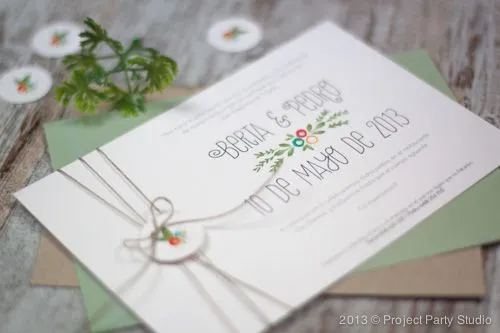 Imagenes de invitaciónes de boda sencillas - Imagui