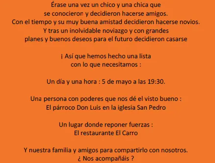 Frases chistosas para invitaciónes de boda - Imagui