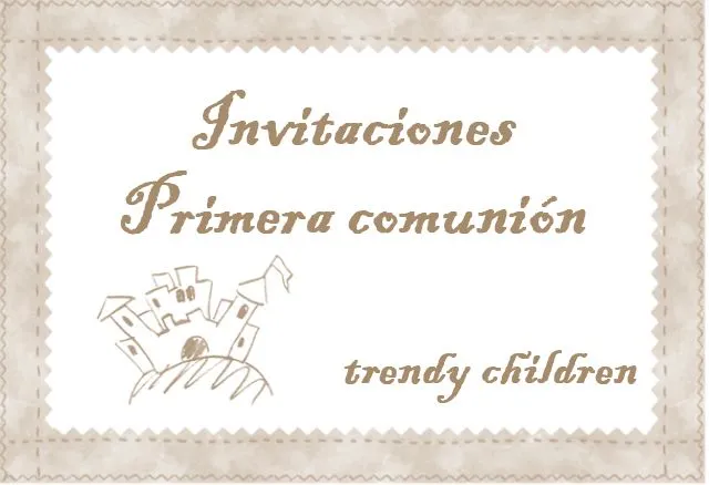 trendy children: INVITACIONES PRIMERA COMUNIÓN 2012