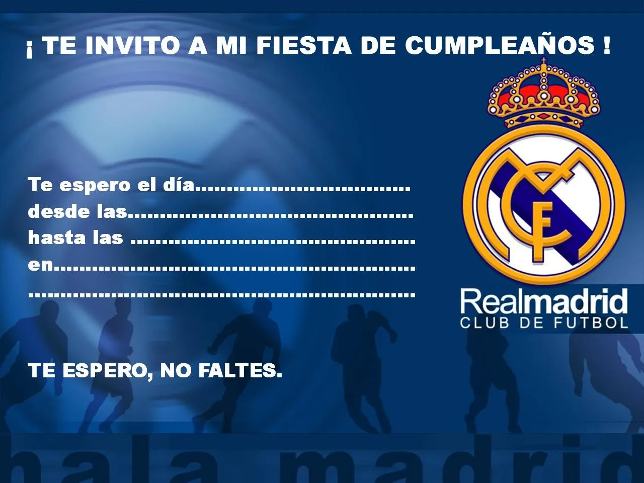 Categories : Barça , invitaciones de cumpleaños , Real ...