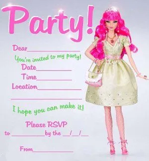Para imprimir las tarjetas de cumpleaños de Barbie y no gastar ... Para imprimir las tarjetas de cumpleaños de Barbie y no gastar ...