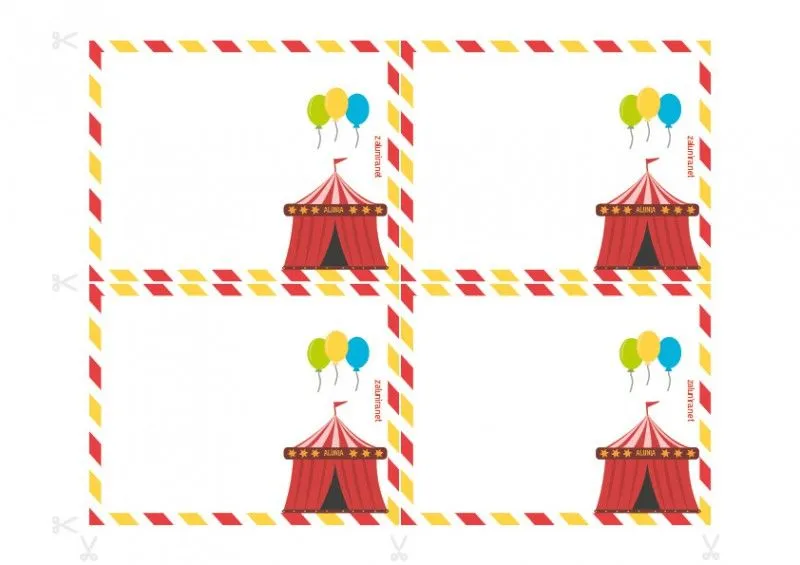 Invitaciones de cumpleaños imprimibles - Investigación en el circo ...