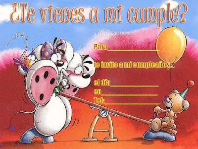 Invitaciones cumpleaños para imprimir | Blog de imágenes Invitaciones cumpleaños para imprimir | Blog de imágenes