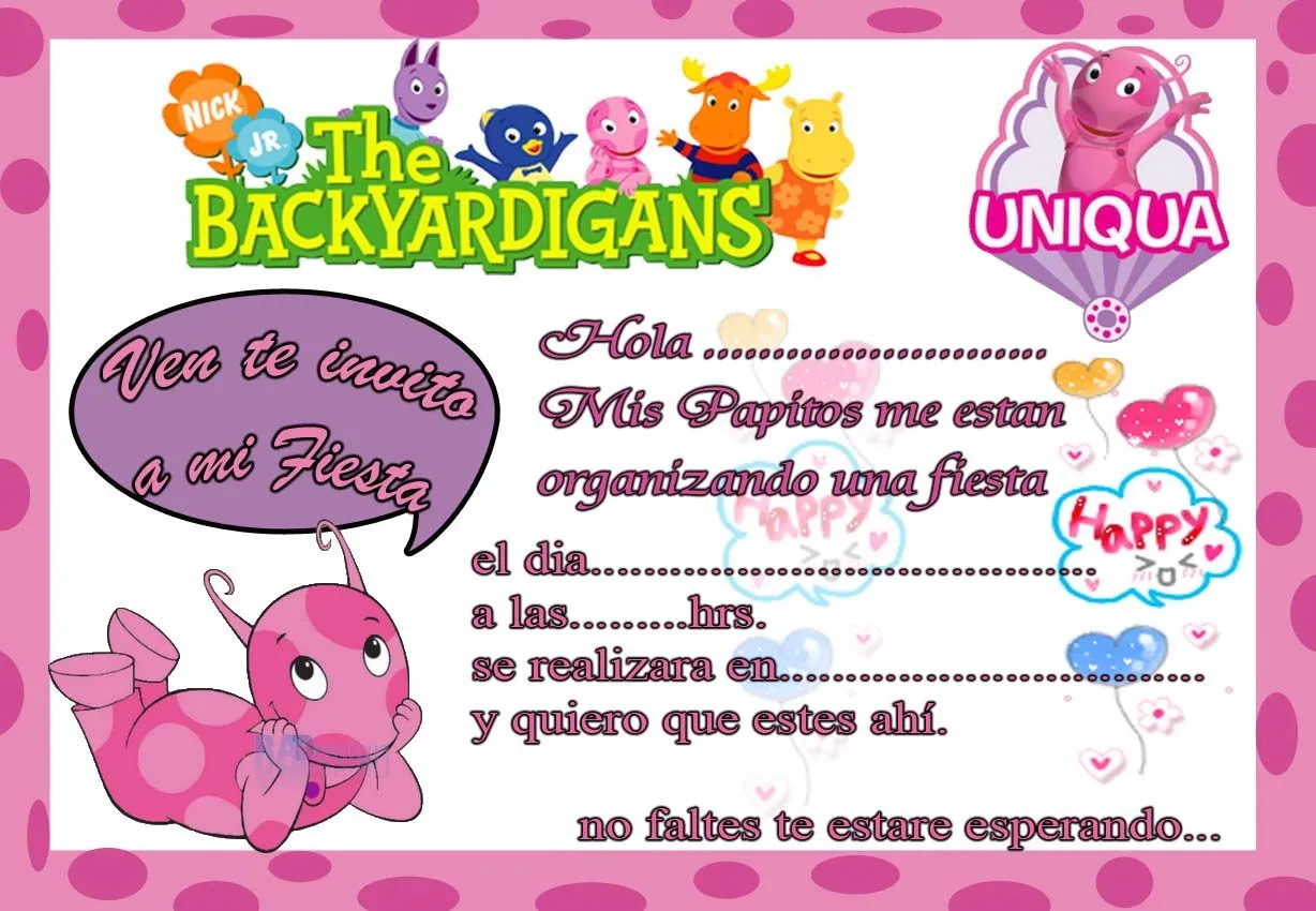 INVITACIONES DE CUMPLEAÑOS LISTAS PARA IMPRIMIR!!! | Manualidades ... INVITACIONES DE CUMPLEAÑOS LISTAS PARA IMPRIMIR!!! | Manualidades ...