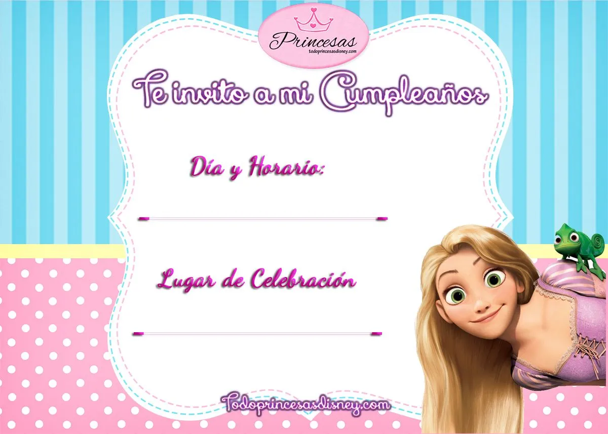 Invitaciones de Cumpleaños de Princesas Disney y Frozen ...