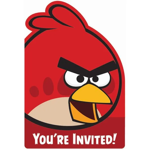 Invitaciones fiesta Angry Birds: comprar online