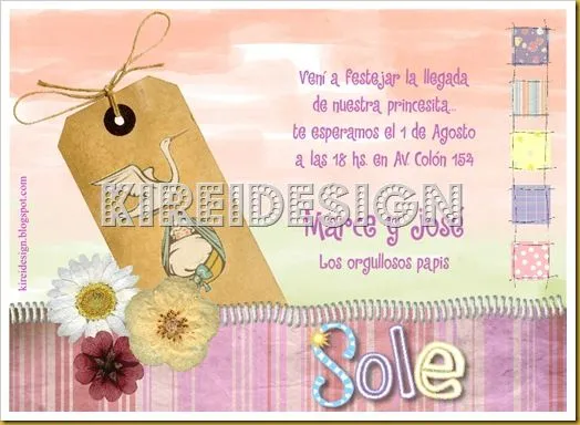 Invitaciones y frases para Baby Shower | KIREIDESIGN