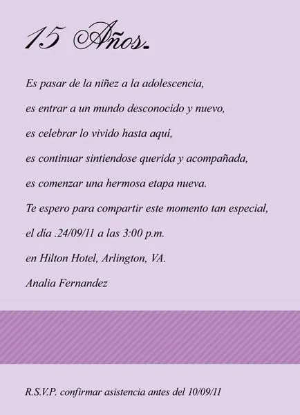 invitaciones y frases on Pinterest | Quinceanera, Frases and ...