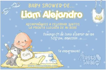 Invitaciones Gratis para Baby Shower - Bebés de Julio 2014 ...
