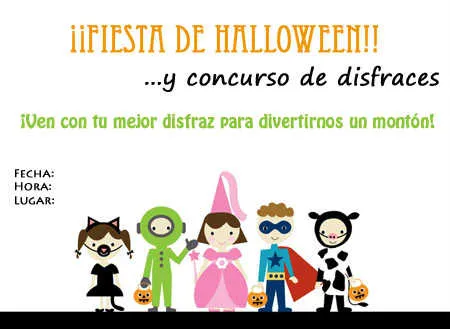 Invitaciones de Halloween para imprimir | Fiesta101