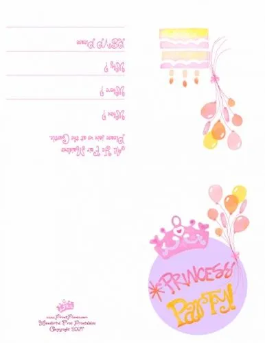Documento Invitacion para imprimir de princesa - grupos.emagister.com Documento Invitacion para imprimir de princesa - grupos.emagister.com