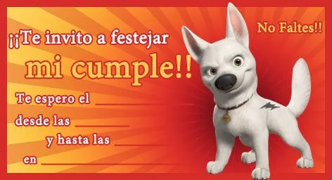 Invitaciónes para cumpleaños perros - Imagui