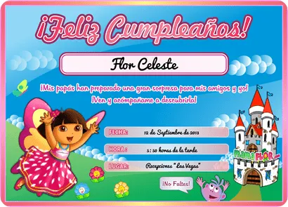 Invitaciónes para piñata de niña - Imagui