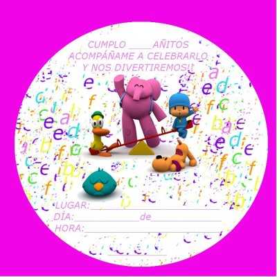 Invitaciones de Pocoyó para imprimir | Fiesta101 Invitaciones de Pocoyó para imprimir | Fiesta101