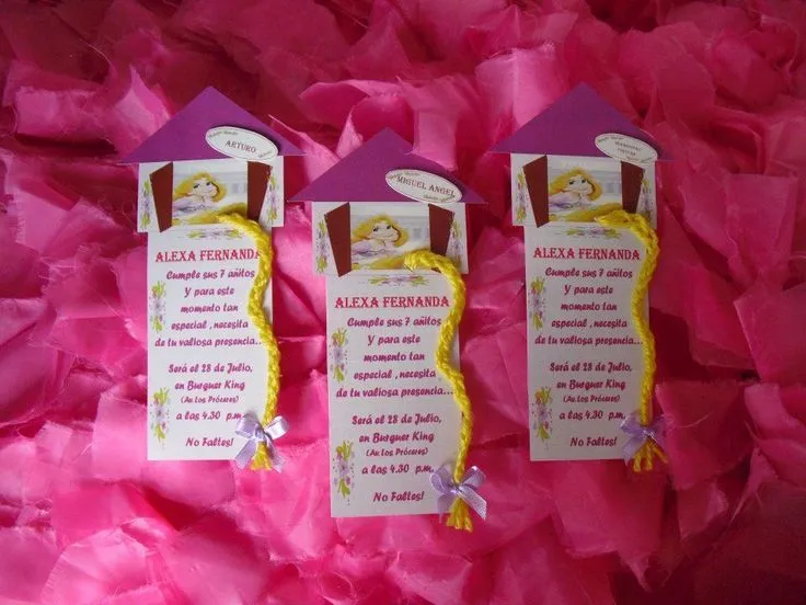 Invitaciones rapunzel | Rapunzel party | Pinterest