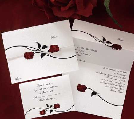 Invitación con rosas - Imagui