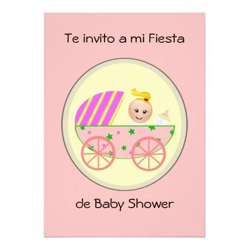 Te invito a mi fiesta de baby shower invitation from Zazzle.