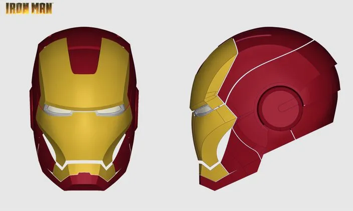 Iron Man Helmet - STEP / IGES, SOLIDWORKS - 3D CAD model - GrabCAD