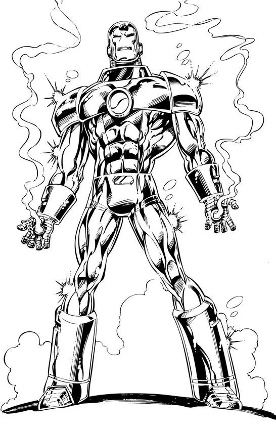 IRON MAN zum Ausmalen - Iron man in seiner besten Rüstung IRON MAN zum Ausmalen - Iron man in seiner besten Rüstung