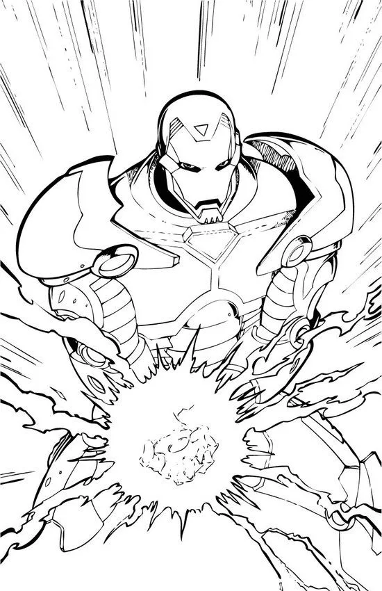 IRON MAN zum Ausmalen - Iron Man