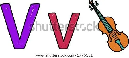 V Is For Violin Stock Vector Illustration 1776151 : Shutterstock