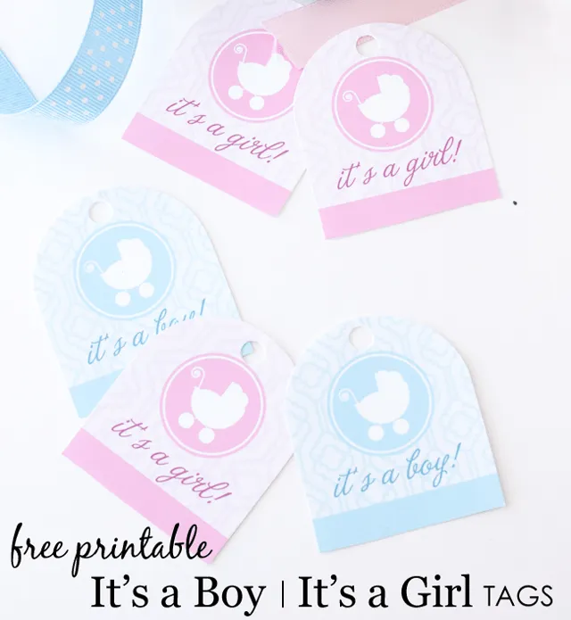 It's a Boy/It's a Girl Free Printable Tags - Project Nursery It's a Boy/It's a Girl Free Printable Tags - Project Nursery